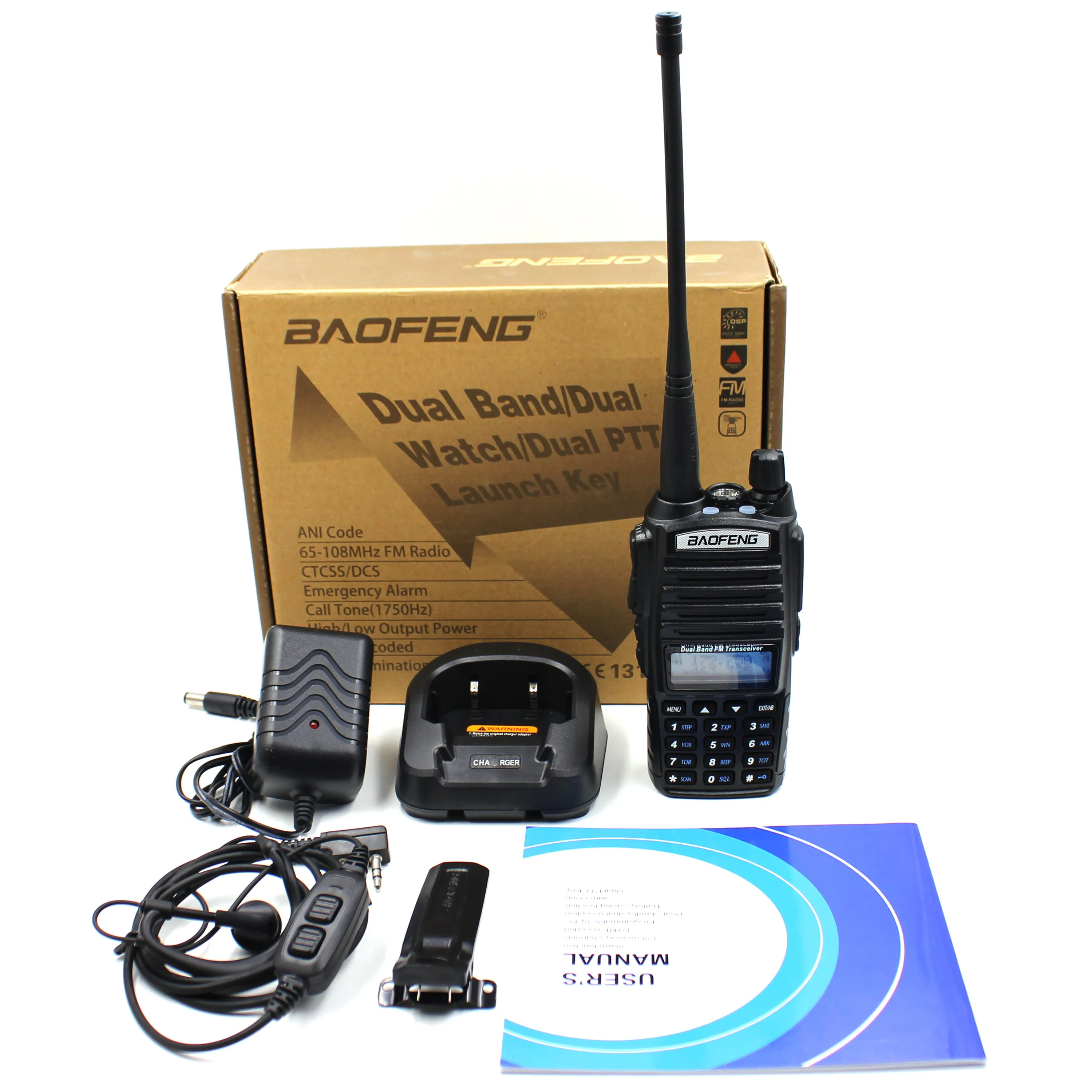 Baofeng Commercial Radio  UV-82 5W 2 Way Radio Dual Band VHF 136-174& UHF 400-520MHz FM Radio  comminicator