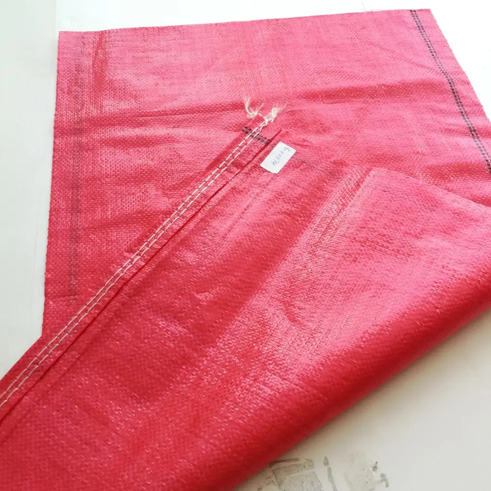 Chile market  25kg 45*75cm red 50kg polypropylene red pp woven potato sack bag sacos de polipropileno de 50 kg rojos