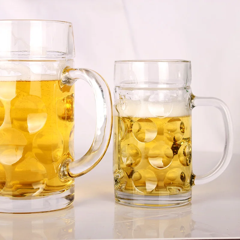 ALiiSAR hot products wholesale cheap 1 litre beer glass mug with handle