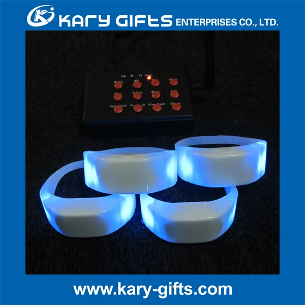 Concert RFID Tap Flash Light Radio Controlled LED Bracelet