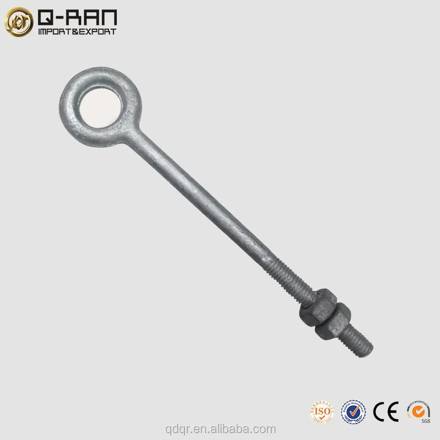 Customized Shoulder Eye Bolt With Wing Nut/Long Shank Eye Bolt