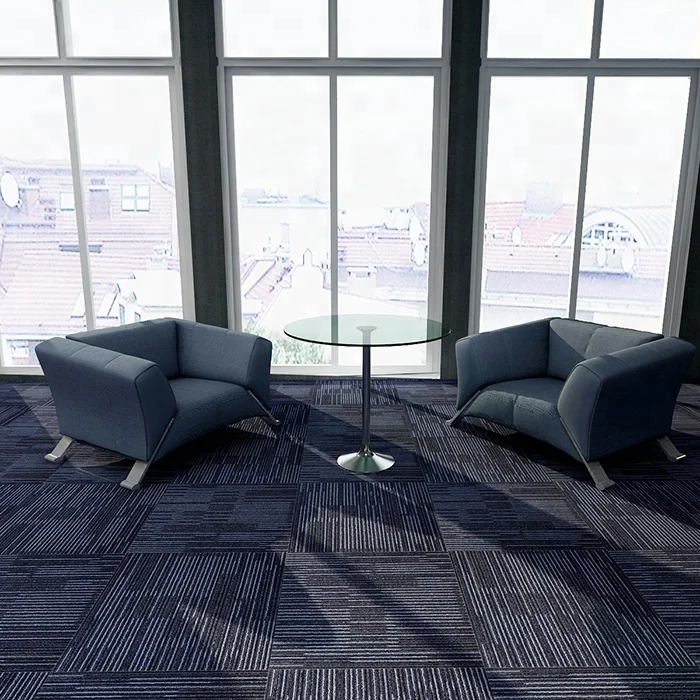 Wholesale modular square PP carpet tiles 50x50 commercial office