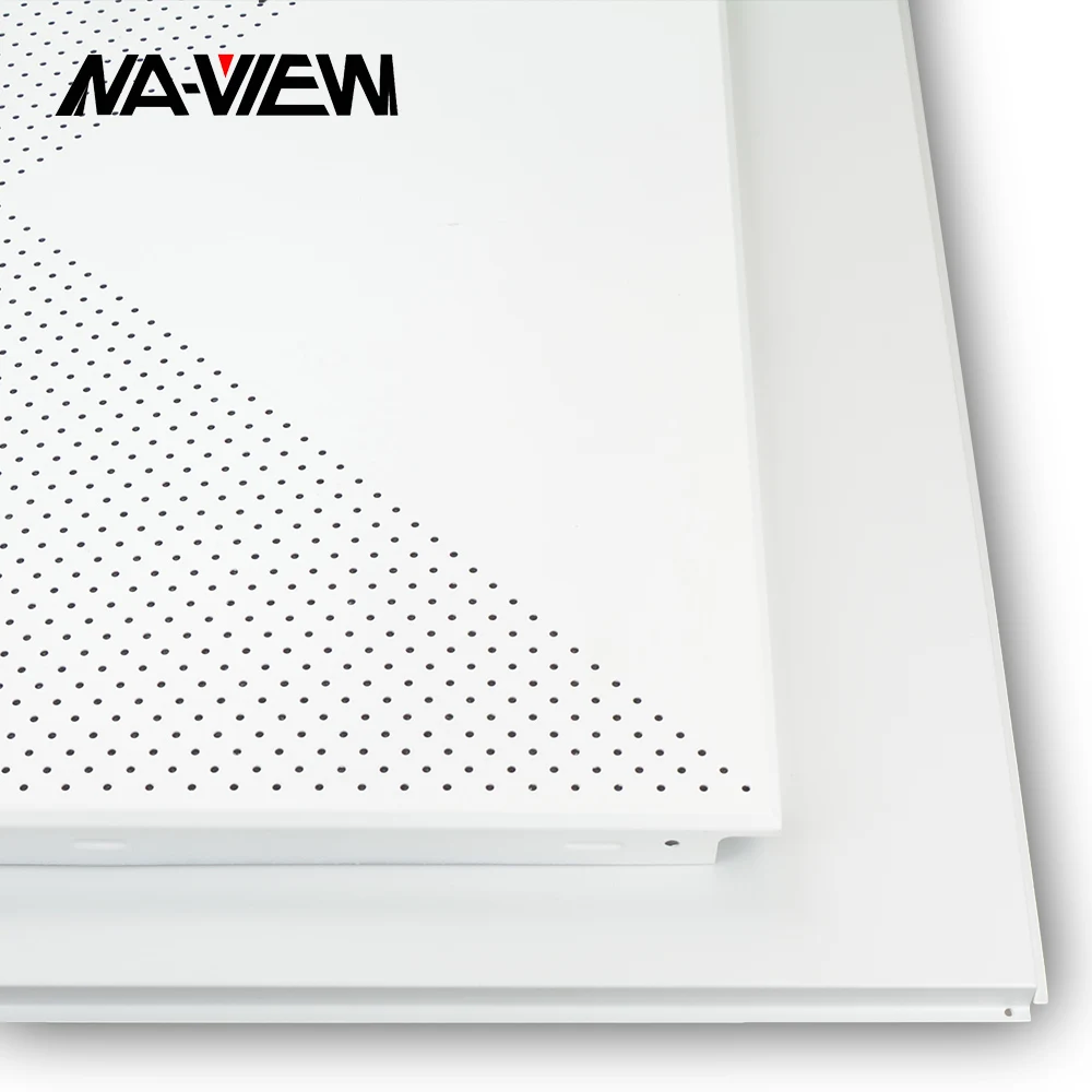 Aluminum Acoustic 2x2 Suspended drop ceiling tiles