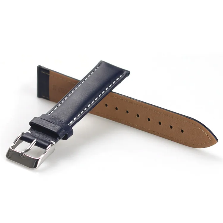 20mm 22mm Vintage Genuine Leather Watch Band Luxury Leather Watch Strap