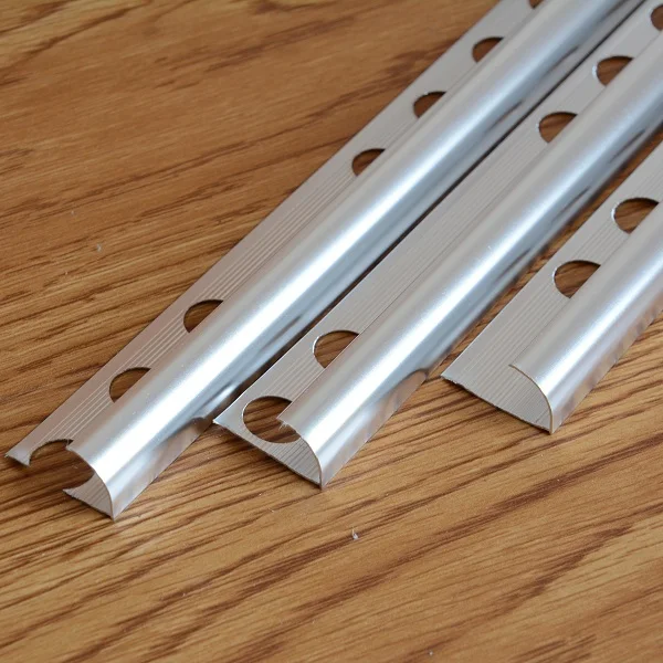 
High quality round edge aluminum tile outside corner trim 