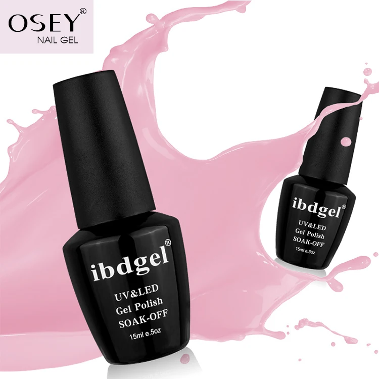 
OSEY ibdgel brand wholesale uv gel polish soak off color gel nail art gel varnish 