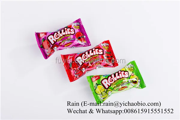 Fruit Rollies Tape Vegetarian Gummy Jelly Candy