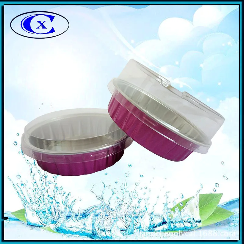 
Colorful Gold Disposable Aluminum Foil Container Tray Pan Cup factory directly sales 