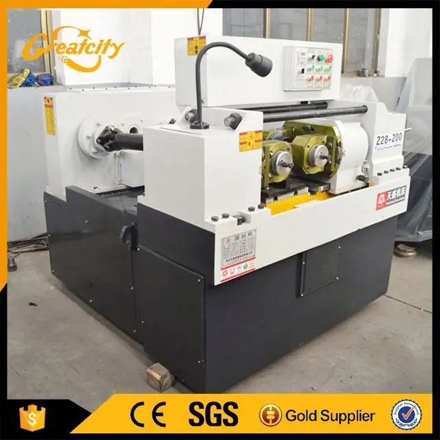 Steel bar thread rolling machine high speed flat dies thread making machine tie rod threading machine