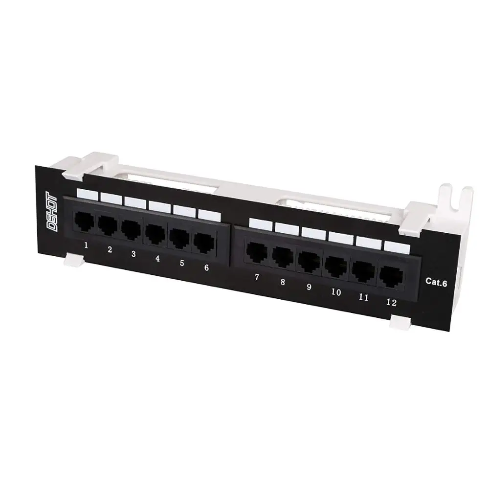  Патч-панель настенная cat6 cat5e cat6a utp 12 портов с
