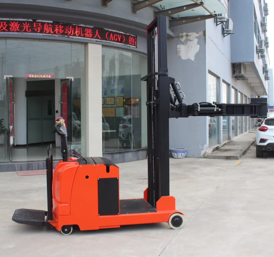 
800 Kg 2700 mm Paper roll clamp electric stacker drum lifter factory price 