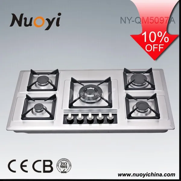 высокое качество 5 горелки газовая плита с духовкой производителя
