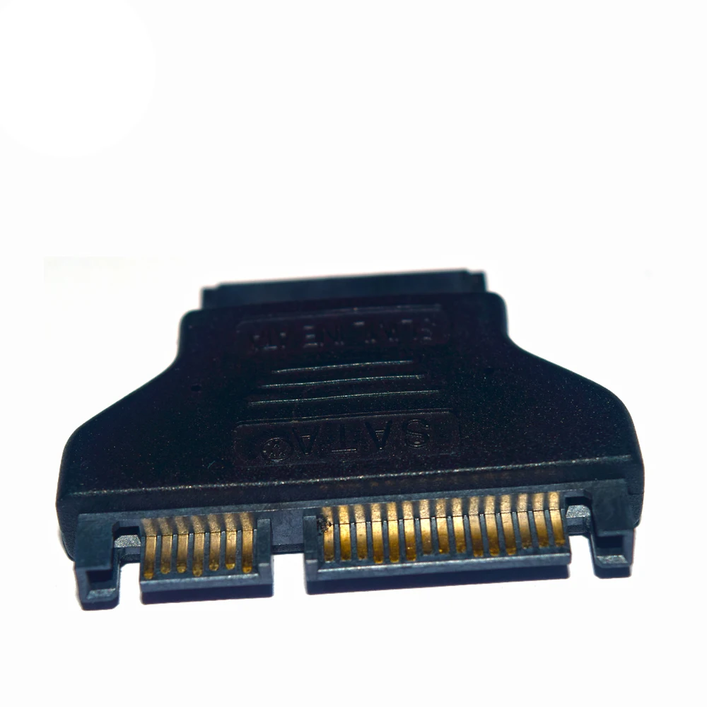 SATA 7-контактный SATA 15 pin Мужской конвертер адаптер