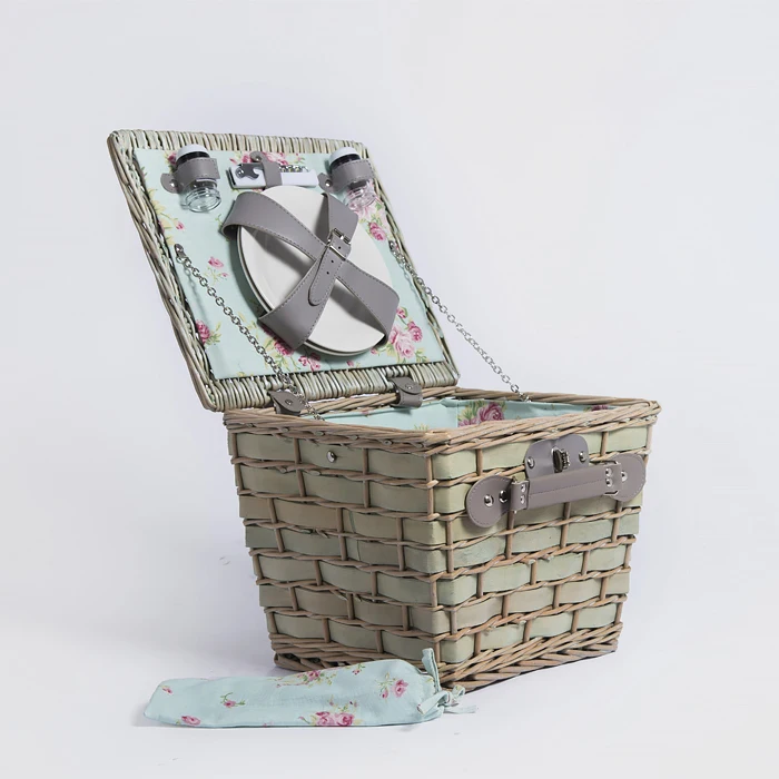 Handmade Kids Fruit Rattan Wicker Picnic Basket With Lid