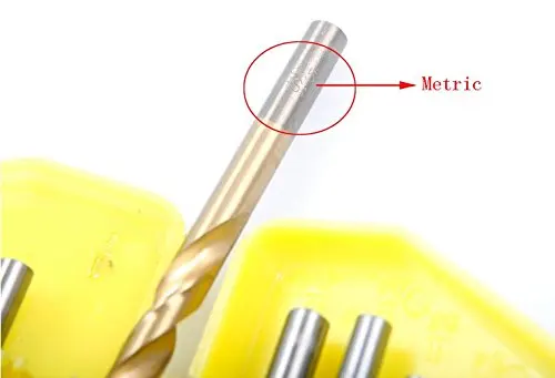 13pcs Metric System Titanium Quick Change plastic box Twist Drill Bits Set