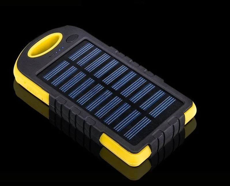 
Solar Panel Power Bank Mobile Phone Charger, 12000mah Solar Battery Charger Waterproof Power Bank for Cellphone 