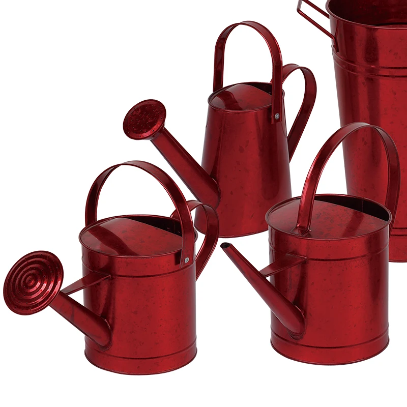 Garden bucket set watering pot metal barrel color Metal galvanized Garden Accessories flower pot planter outdoor container