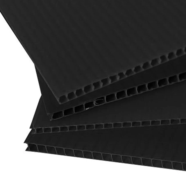 Black PP Conductive Corrugated Plastic Sheet