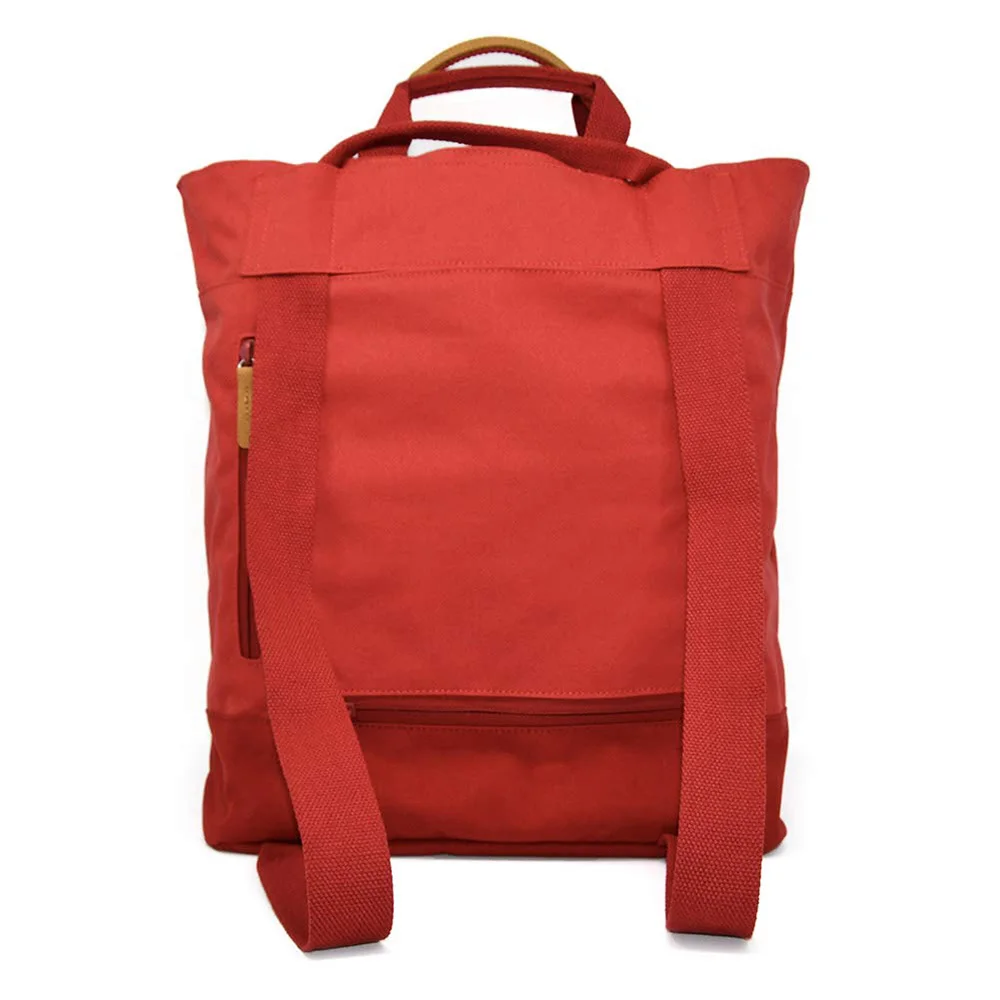 13inch Slim Canvas Roll top Laptop Backpack For Men Women Travel Carry On Business Trip Daily Use School Backpack