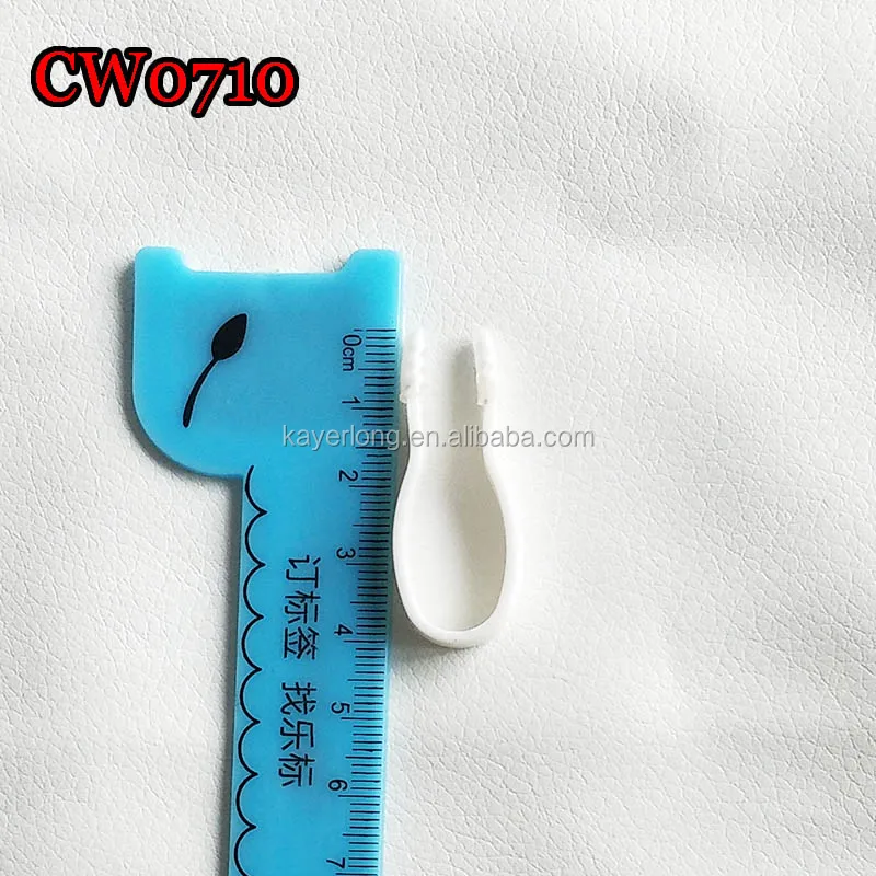 CW0710 wholesale small plastic white tweezers 42mm contact lens protect