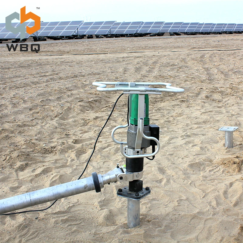 Electric hand drill machine for ground screw anchor drilling