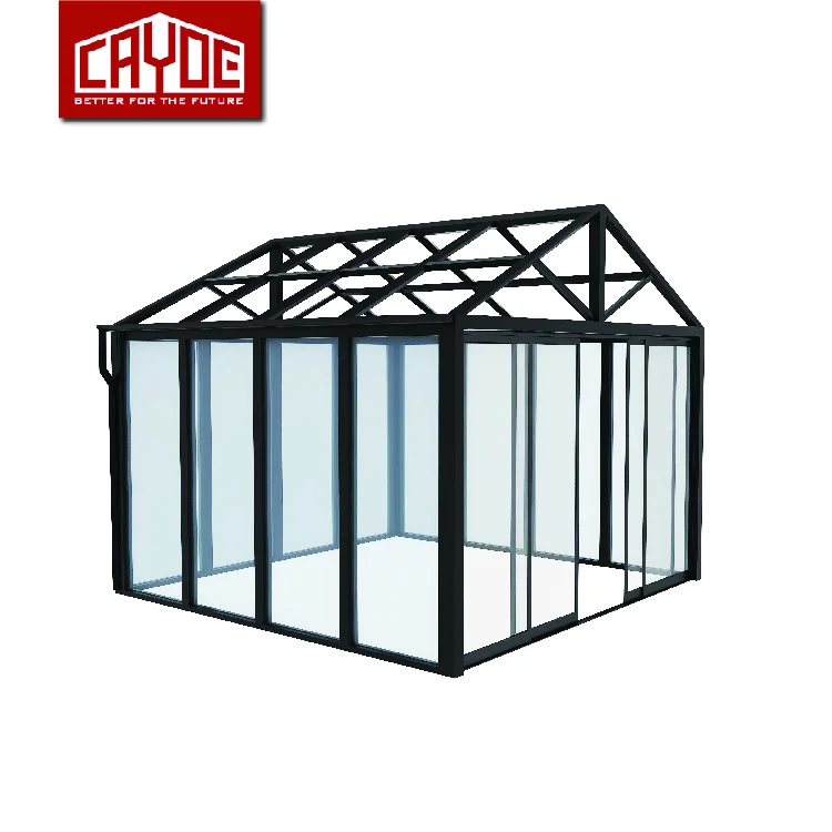 Hot Sale Luxury Prefab Conservatory  Aluminum Lowes Sunroom Solarium For Leisure