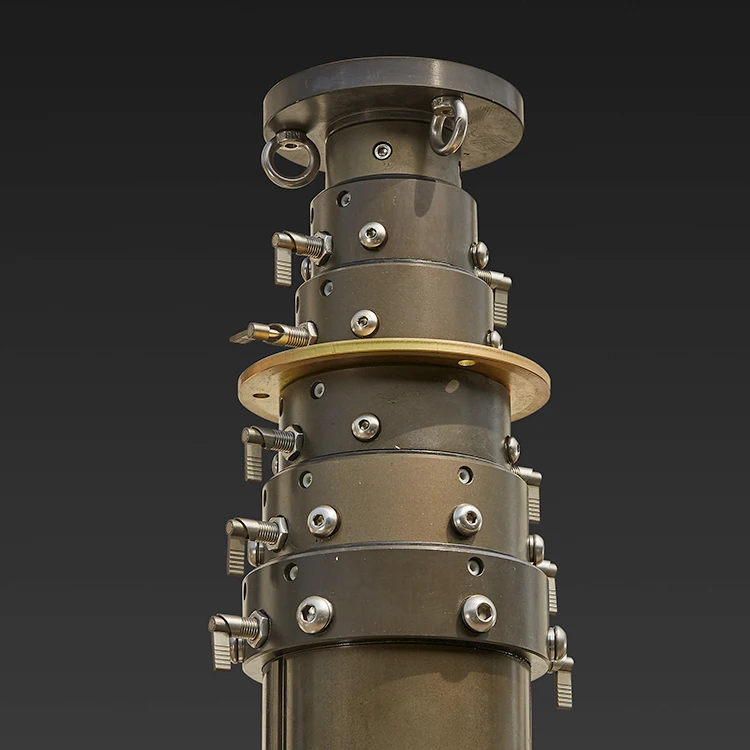 
Heavy pole mast Pneumatic telescopic solar communication 