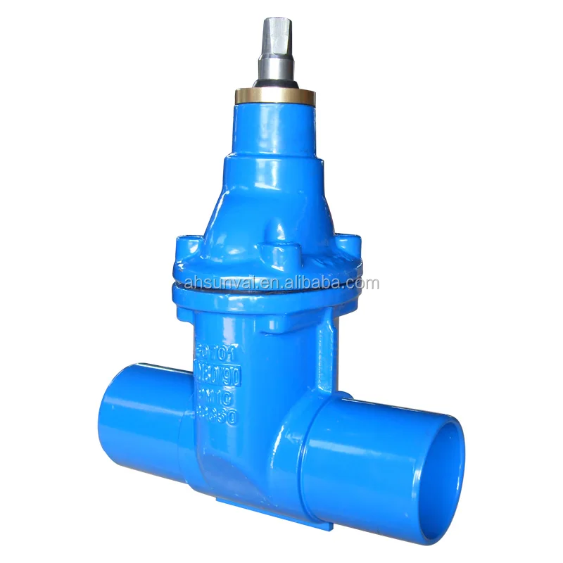 Spigot ends Resilient gate valve, Non Rising stem,PN16