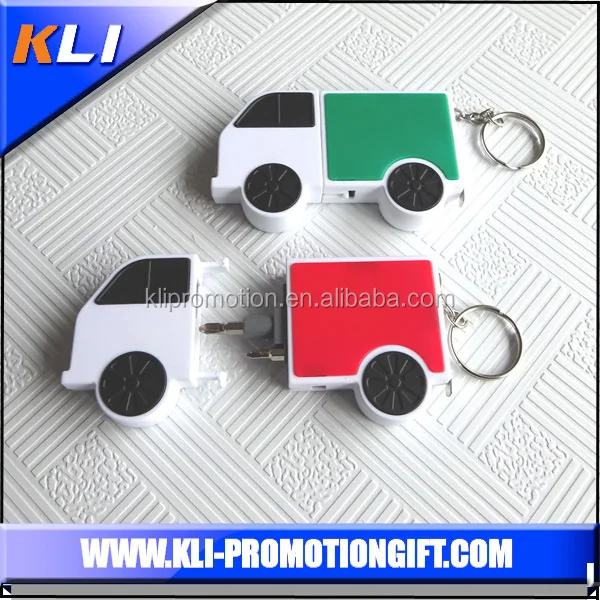 car shape mini tool set mini screwdriver set with led light