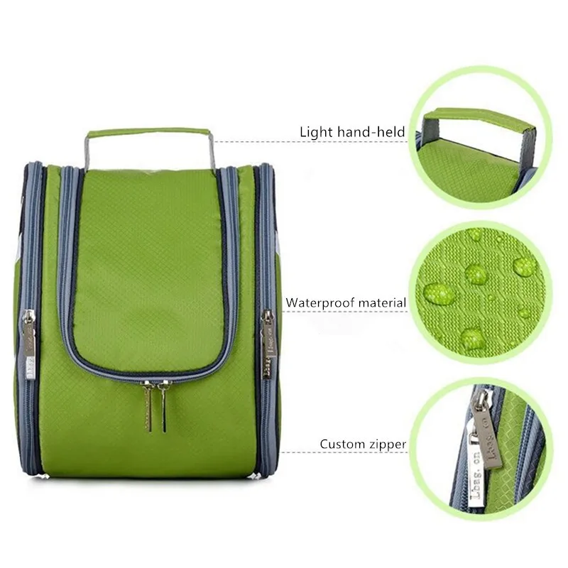 Good Quality Multiple Pockets Waterproof Hanging Travel Toiletry Bag For Bathroom