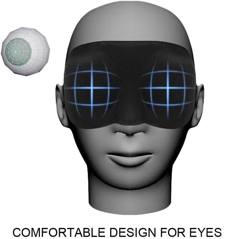 Comfortable Luxury Fashion Memory Foam Sleep Covers 3D bedtime Eye sleep Mask With Ear Plugs