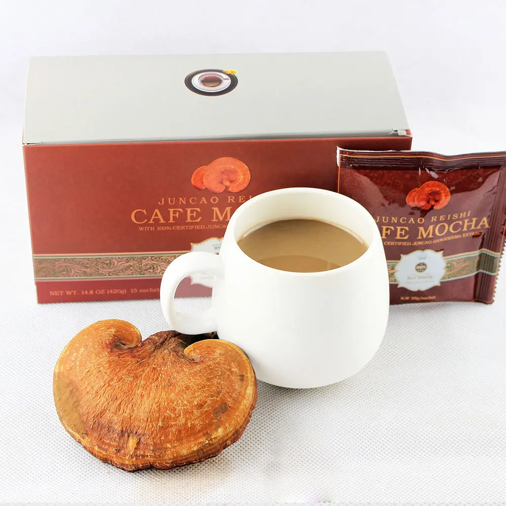  Частная марка ganoderma мгновенный кофе 3 в 1 порошок мгновенного