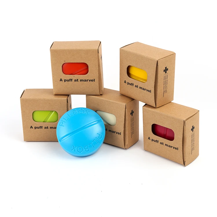 Directly sale multi-color handiness one day traveling pill box