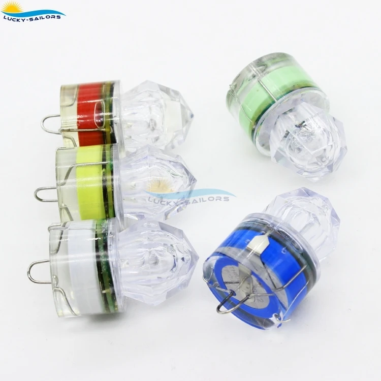 LED Underwater lozenge Fishing Flashing Light, Bait Lure light,more than 350hrs lifetime