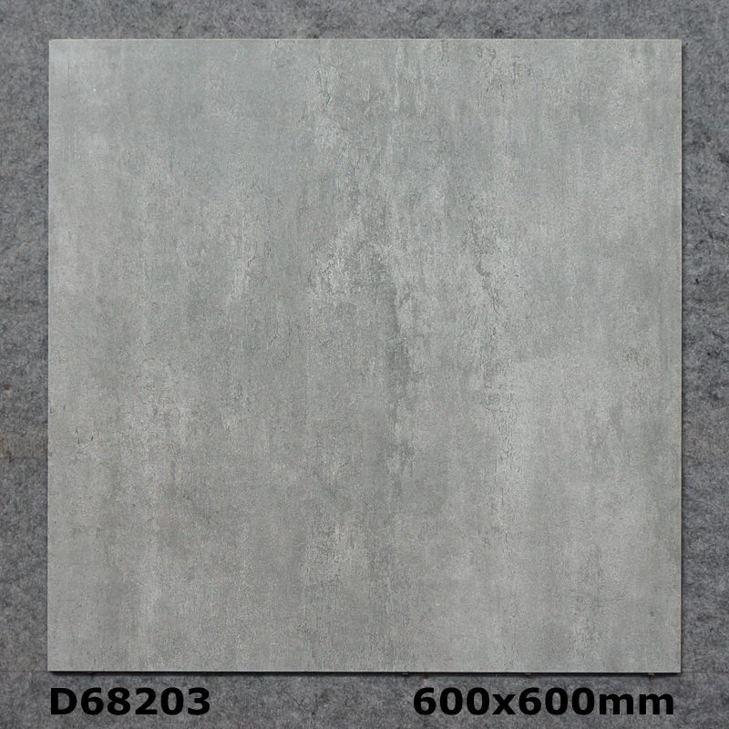 Antique Dark Gray Glazed Cement Look Porcelain Rustic 600x600 Ceramic Floor And Wall Tiles