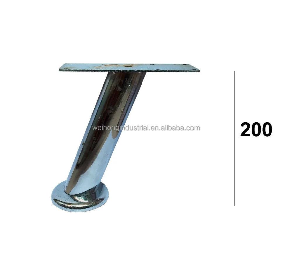 Chrome Iron Sofa Legs angled metal furniture legs