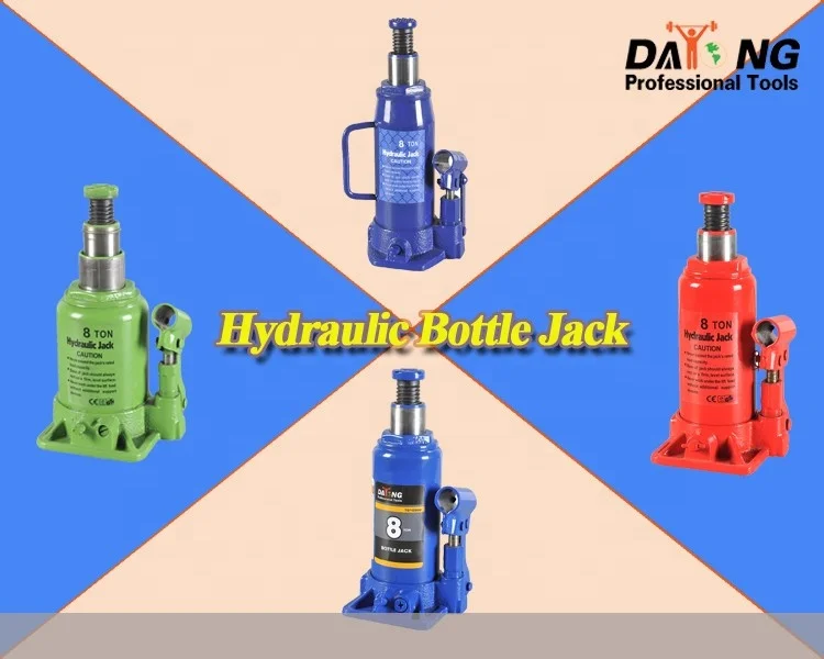 Adjustable Props Hydraulic Bottle Jack 20 Ton With Safety Valve GS CE TUV For Workshop