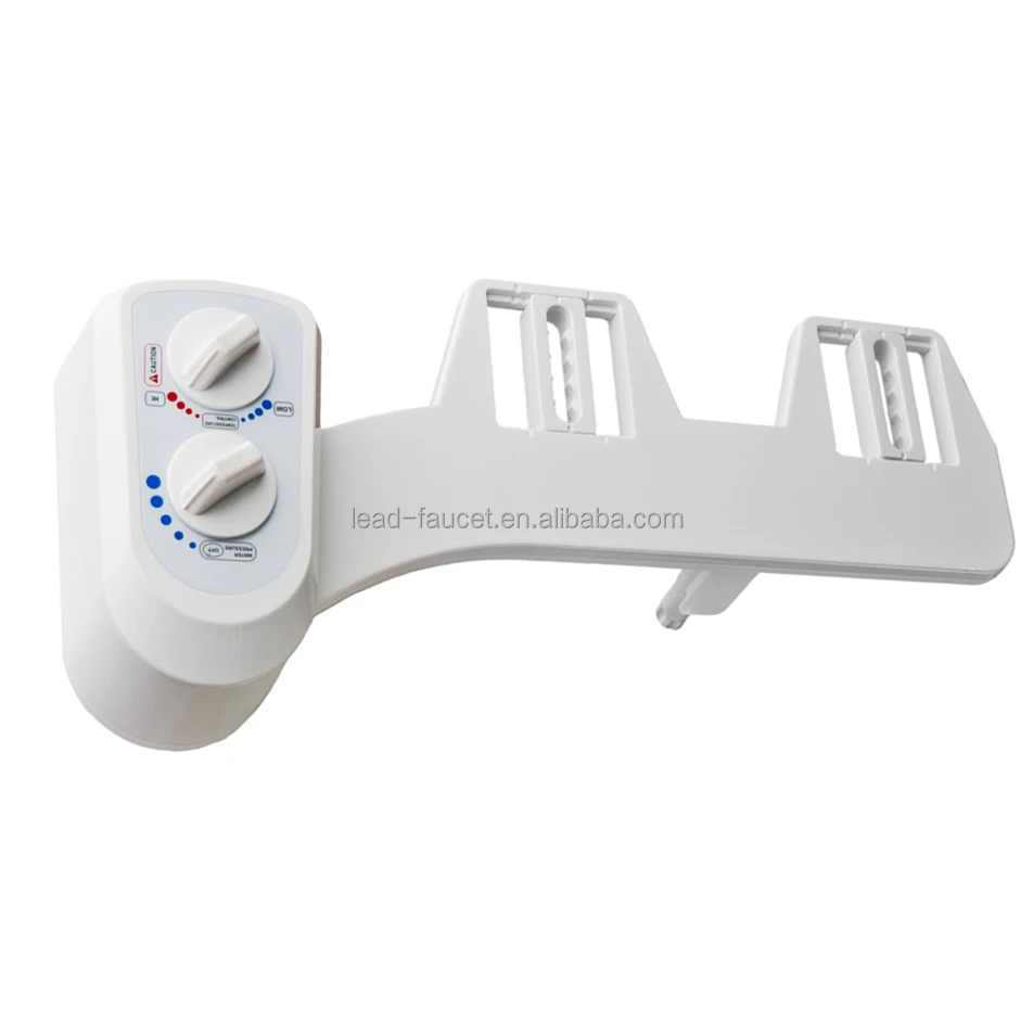 Hot&Cold Water Single Nozzle With Temperature Control Non Electric Bidet Toilet Seat Attachment Travel Bidet