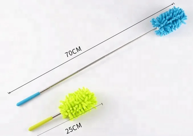 Telescopic Stainless Steel Handle Microfiber Duster From 25 cm to 70cm