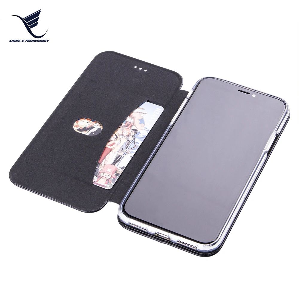 Pu Leather Flip Wallet Card Holder Magnetic Full Protection Mobile Accessories  Phone Case for iphone Xs Xr Xs Max