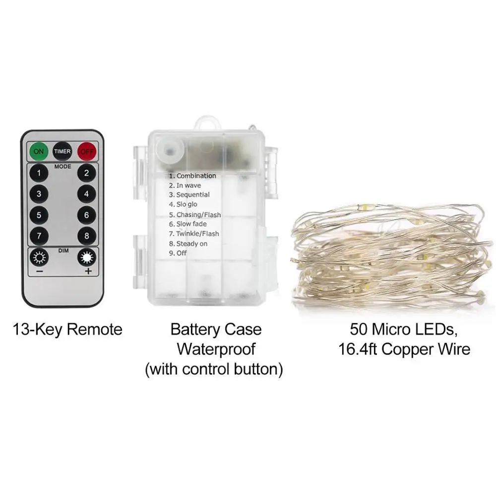 100 led waterproof outdoor string copper wire starry fairy string lights for christmas decorations heart shaped fairy lights