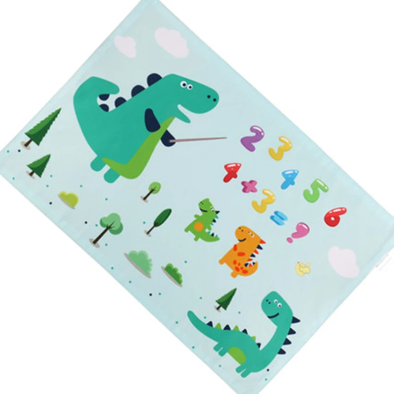 Китайский производитель, распродажа, коврик для стола из микрофибры с индивидуальным принтом и милым мультяшным принтом, можно стирать в стиральной машине