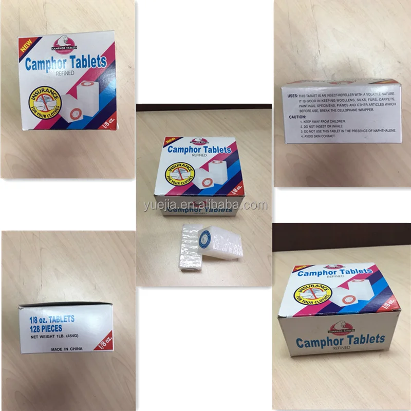 
China Manufacturer Walrus Brand 1/4OZ 96% Pure camphor natural tablets 
