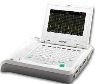 EM-1201B ECGMAC Medical 12 channels ECG machine Foldable ECG