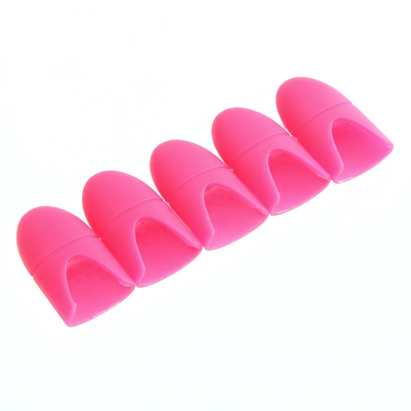 5pcs/set Wrap Soak Off Cleaner Cap Clip Silicone Nail Art Polish Remover