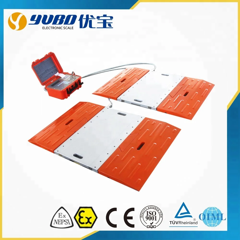portable car axle truck weighing pads