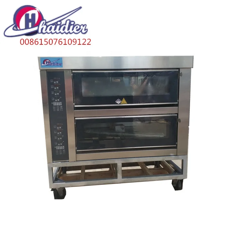 New style bakery small oven high quality 2 deck double deck oven with steam