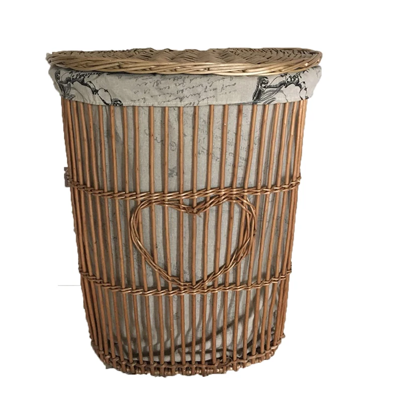 Plastic PP Woven Basket Storage Clothes Laundry Basket With Lid Lock