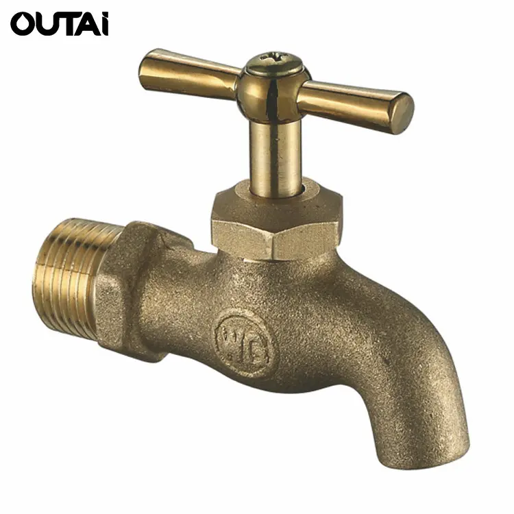 Дешевые открытый Коррозионностойкий латунный кран сад воды polo шланг bibcock краны с замком