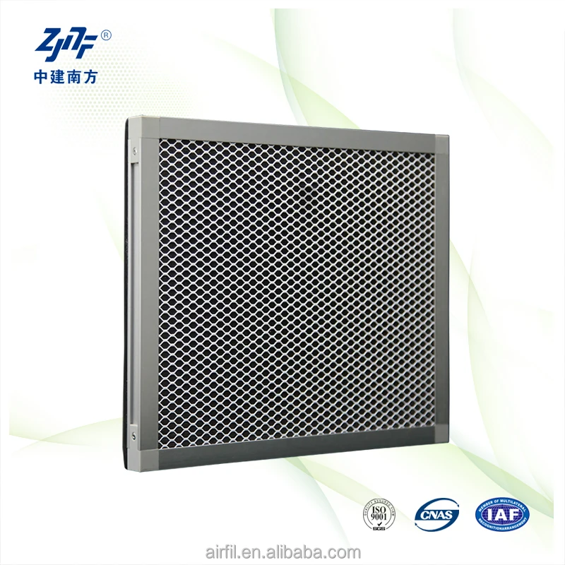 Custom aluminium honeycomb Wholesale Nano Tio2 coated photocatalyst filter Nickle filter